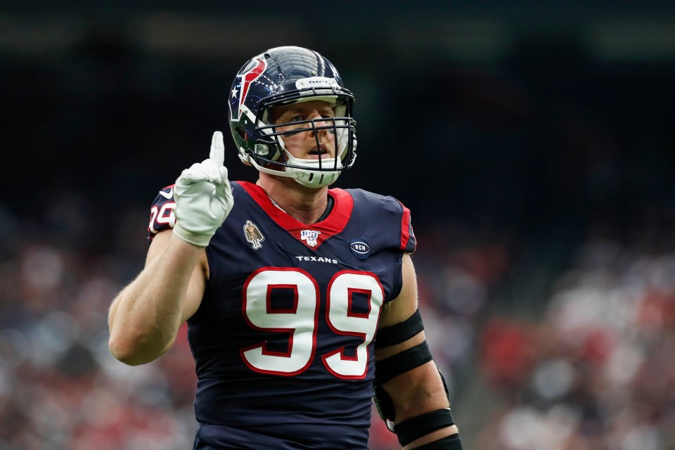  J.J. Watt is set to return to action for the Houston Texans against the Buffalo Bills