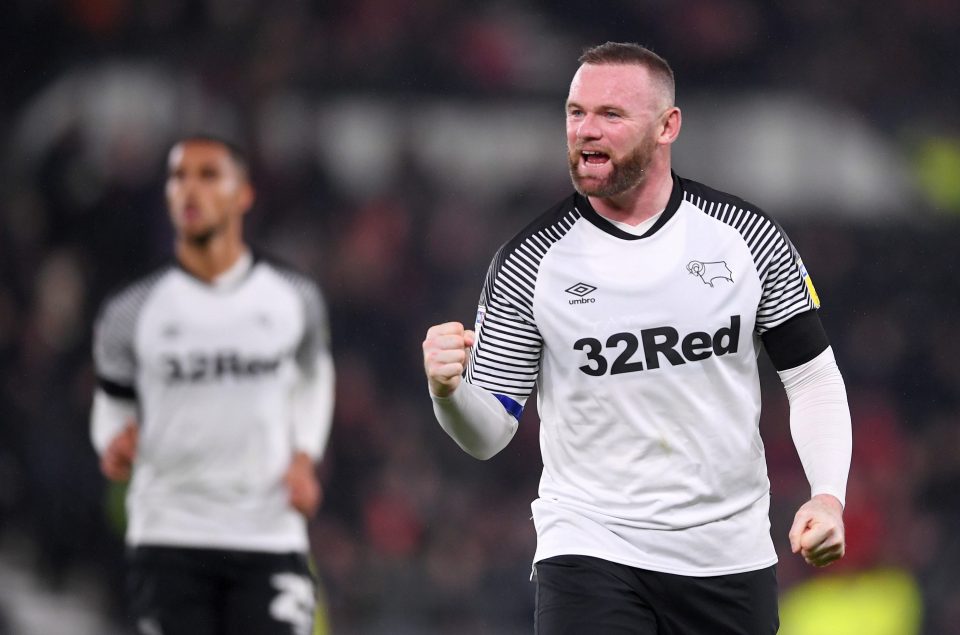  Wayne Rooney has helped inspire Derby to a great run of results in 2020