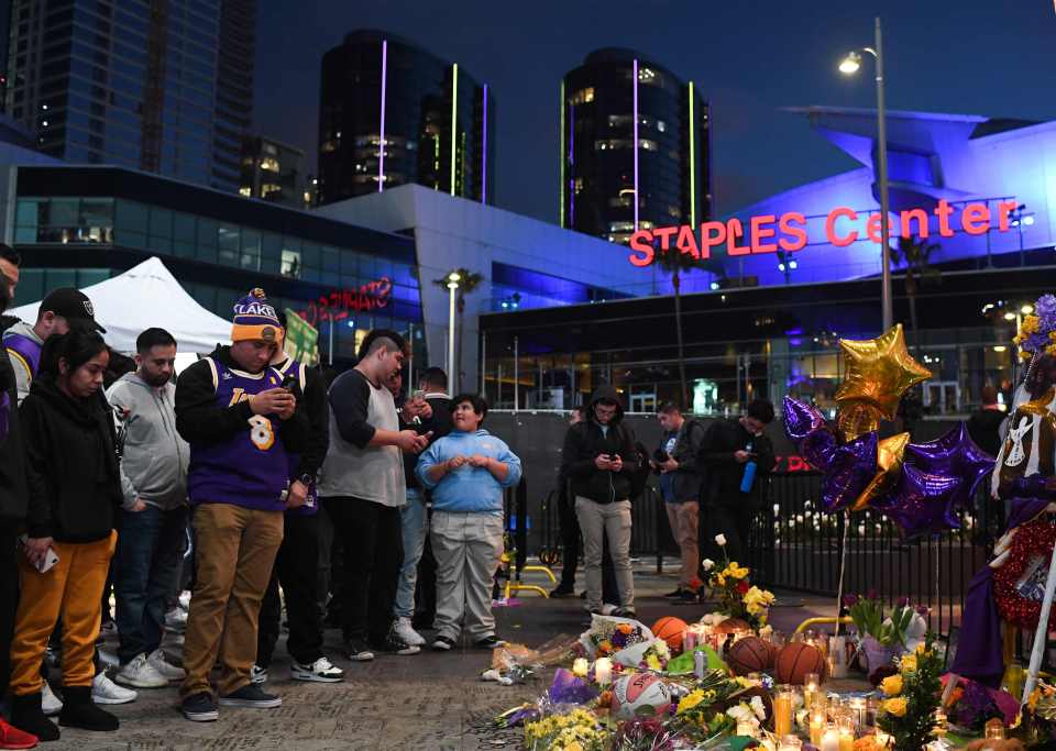  The Staples Center in Los Angeles has seen fans of Kobe Bryant flock to the LA Lakers' home