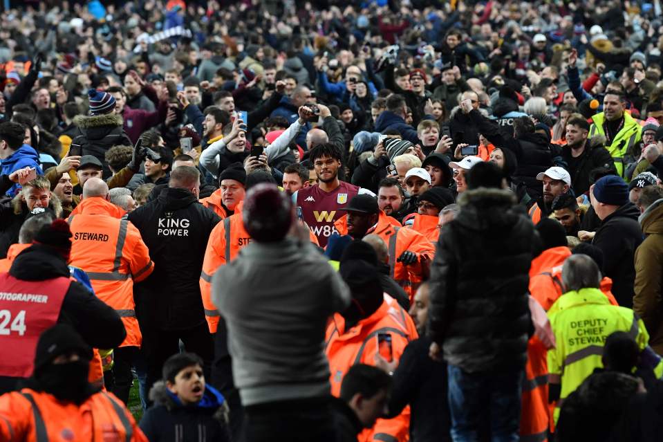  Most fans were well behaved during the post-match celebrations