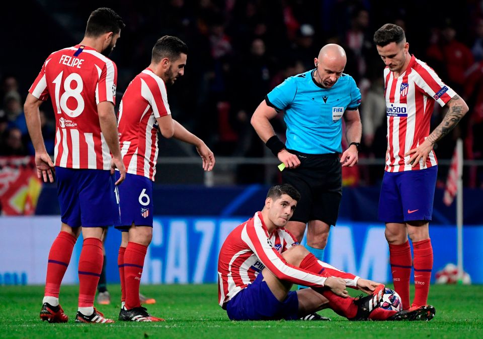  Atletico Madrid players were accused of going to ground too easily to wind up Liverpool players