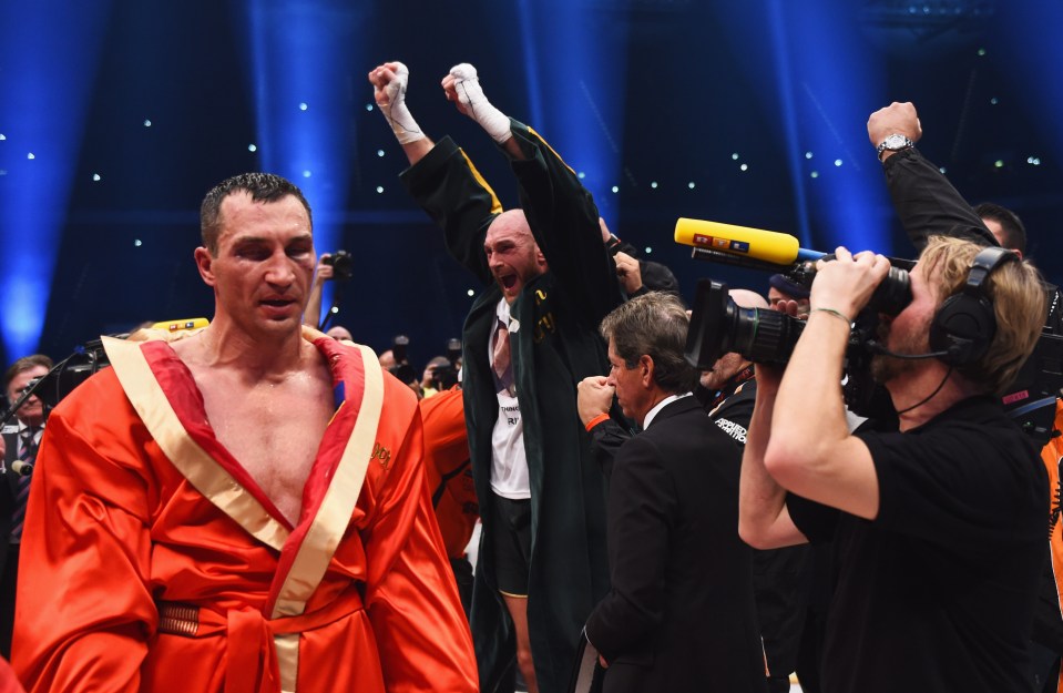 Fury beat champion Klitschko in 2015