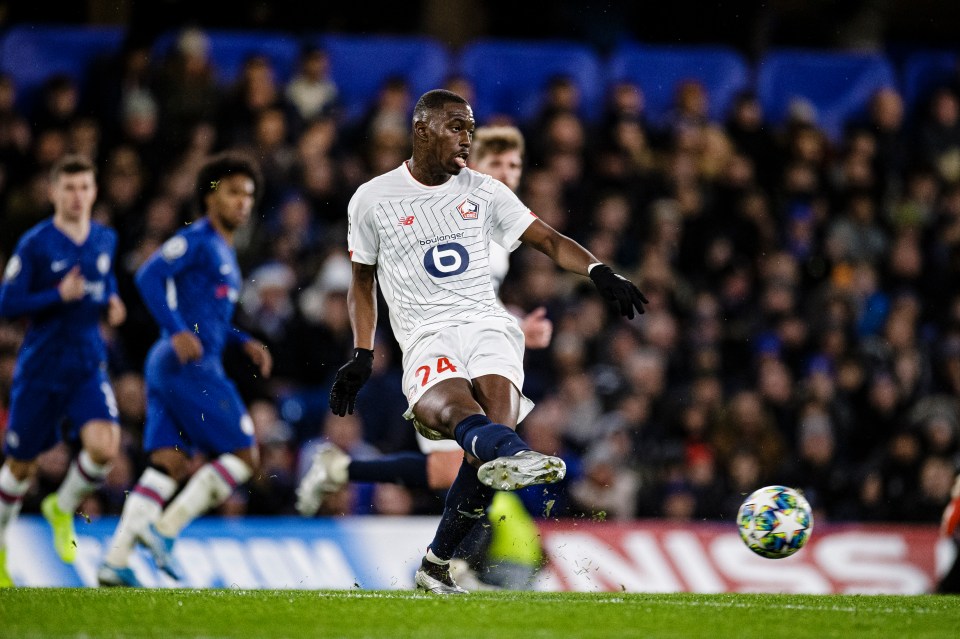  Soumare in Champions League action against Chelsea earlier this season