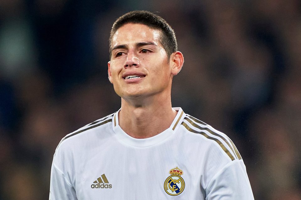  James Rodriguez has failed to secure a regular place in the Real Madrid team