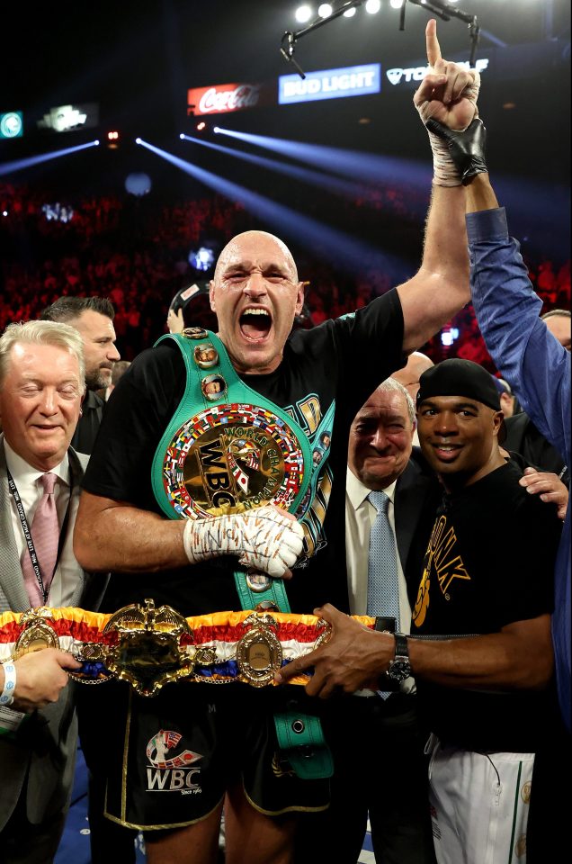  Fury is the WBC and Ring Magazine heavyweight champion