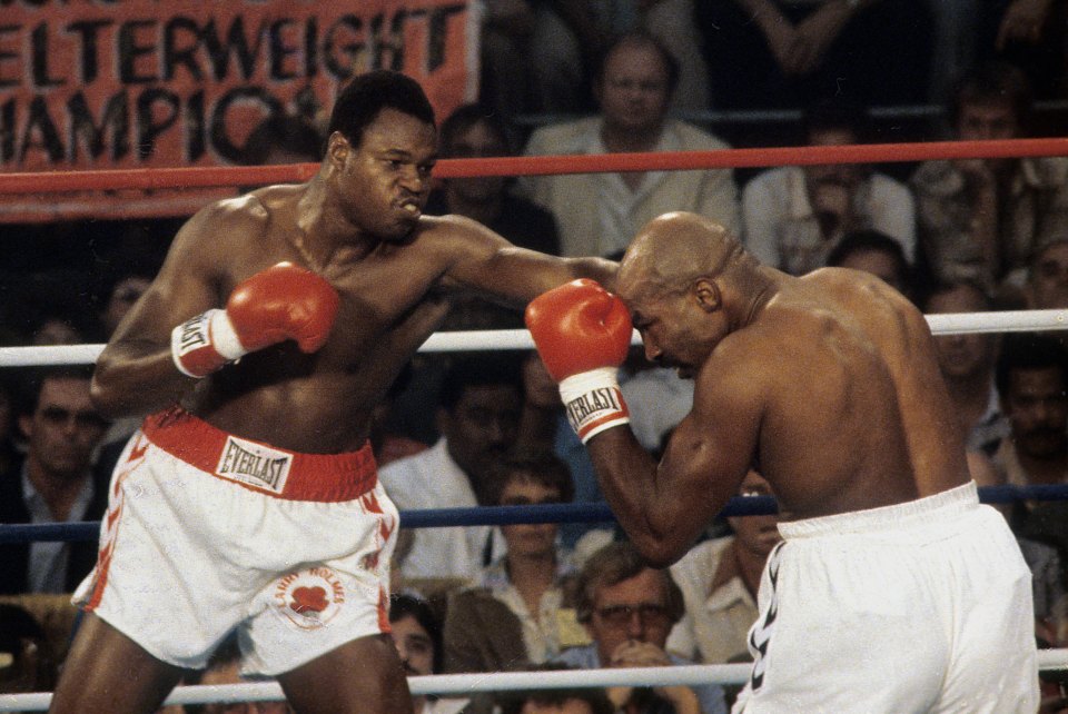 Holmes' spearing left jab was a trademark throughout his career