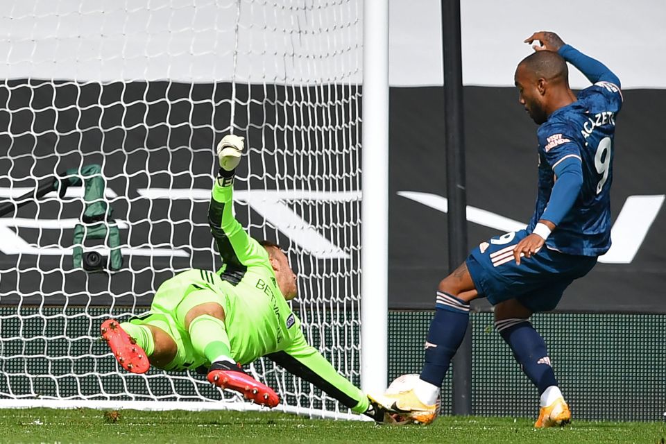  Alexandre Lacazette gave them an early lead