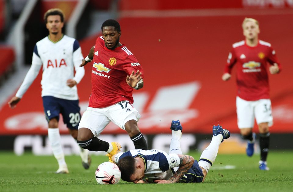  Fred was brought on to limit the huge damage Tottenham inflicted on them last weekend