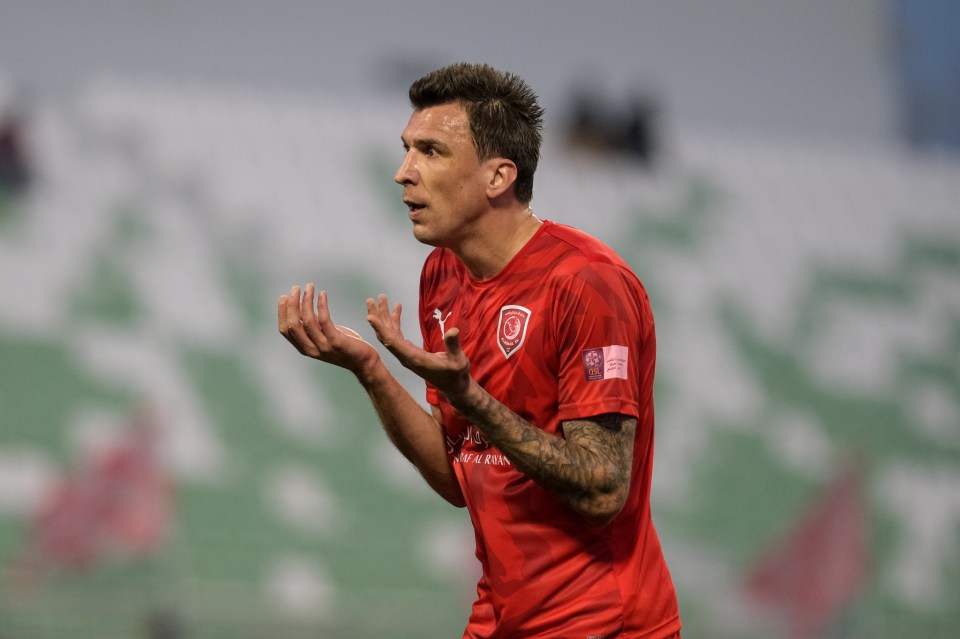  Mandzukic' was last at Al-Duhail, who are based in Qatar