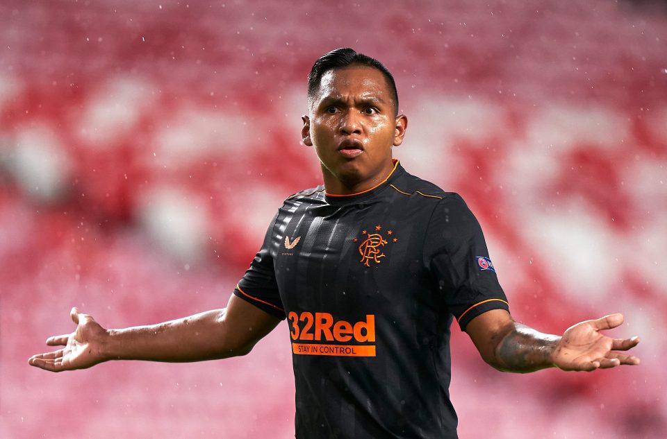  Alfredo Morelos has scored 88 goals in 168 games for Rangers