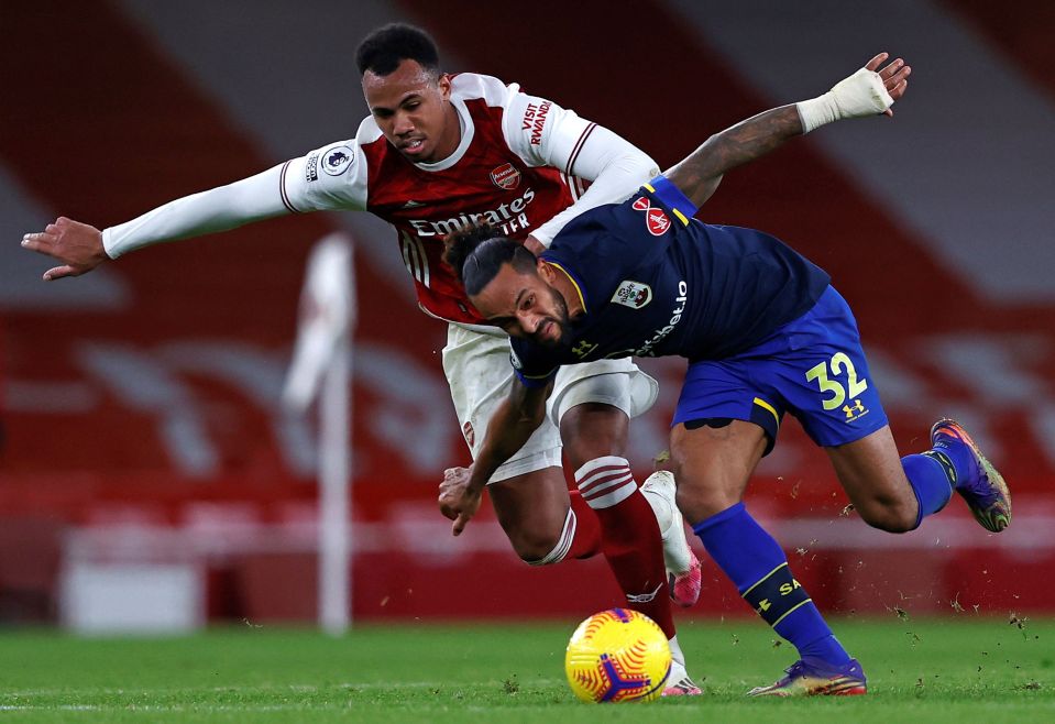 The Arsenal match also saw Walcott force Gabriel to receive his second yellow card after expertly turning the defender