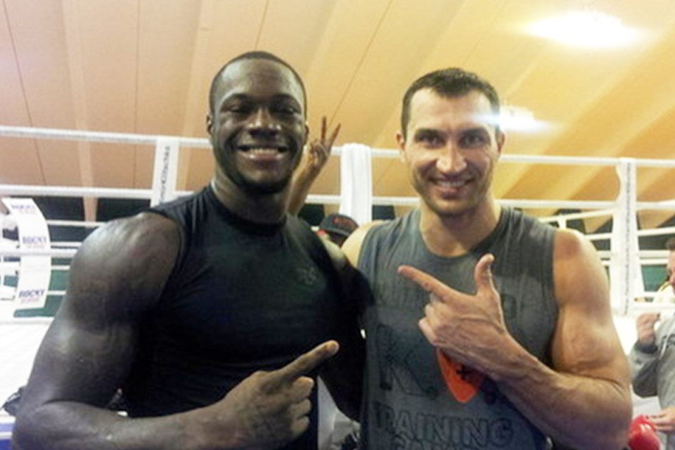  Wilder was one of many emerging prospects Klitschko brought in to help him prepare for fights towards the end of his career.