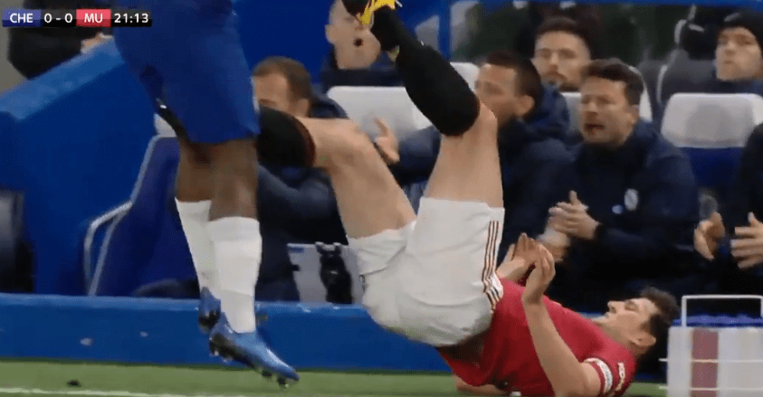  Should Maguire have been sent off for this challenge?
