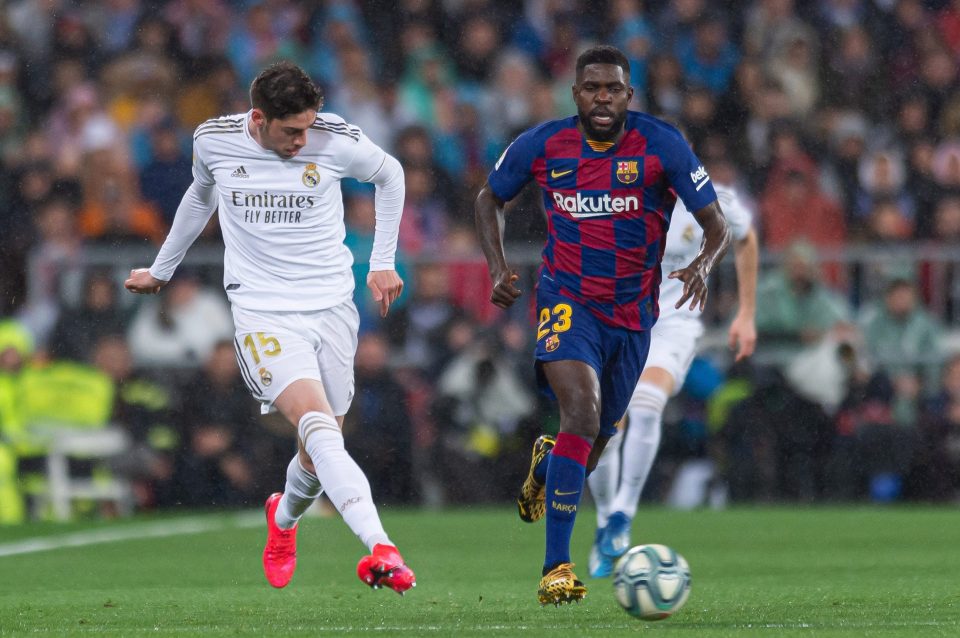  Real Madrid ace Valverde (left) is a reported target for Man United
