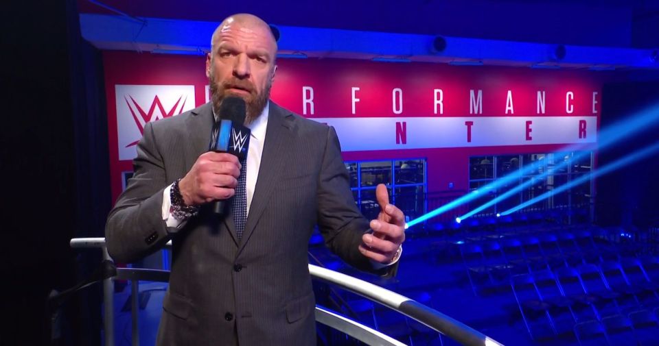  Triple H introduced the SmackDown at the Performance Center