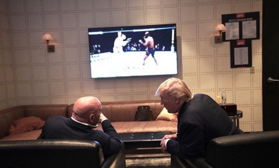  Dana Whites guests at live UFC events now includes President Donald Trump