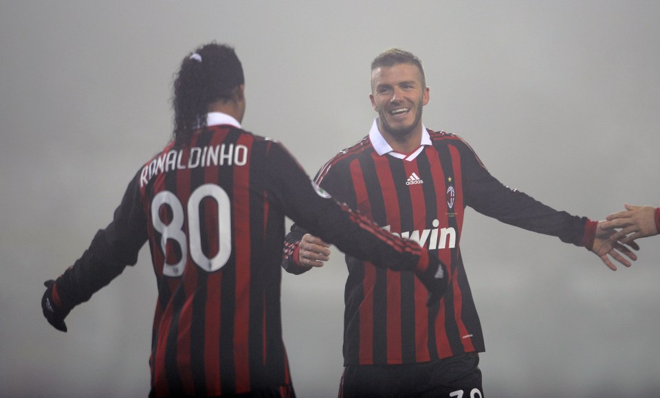  The Manchester United legend loved his time playing alongside Ronaldinho at the San Siro