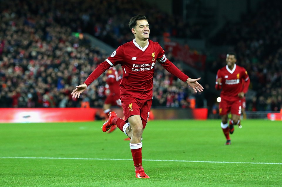  Coutinho scored 41 goals in 152 Premier League appearances for Liverpool