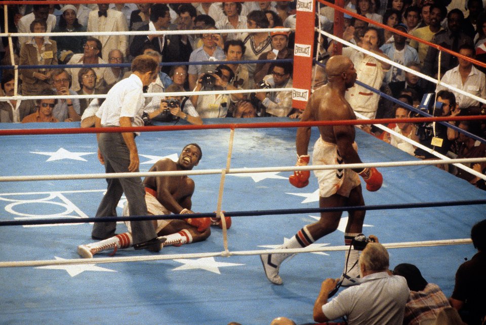 Shavers hit Holmes so hard, many were shocked to see him recover