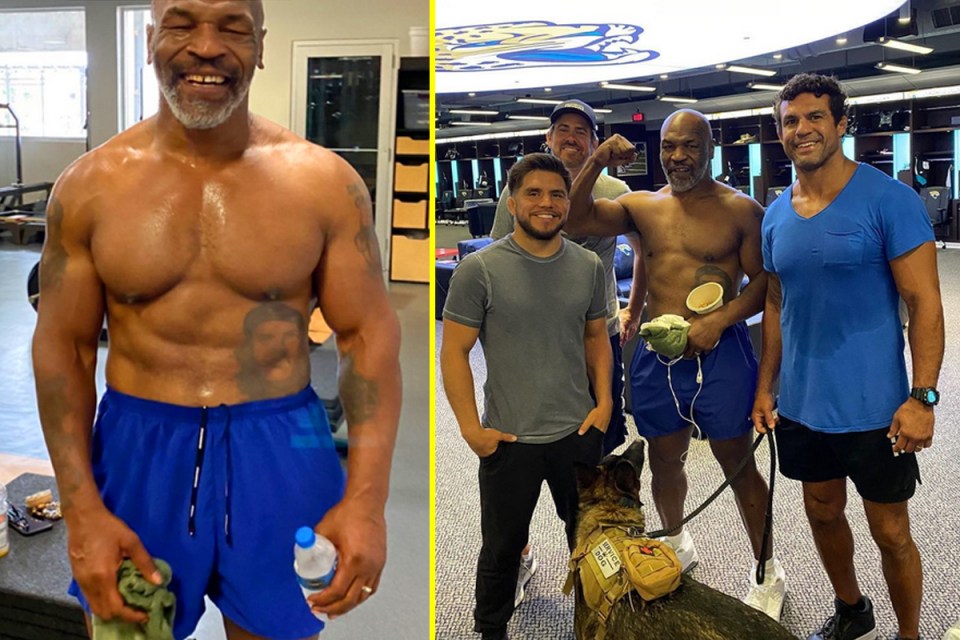  Mike Tyson has been training and is now back in stunning shape