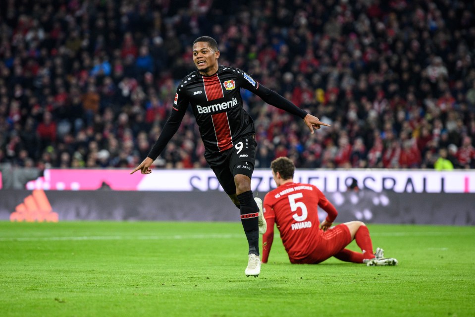  Bailey celebrates scoring against Bayern Munich earlier this season