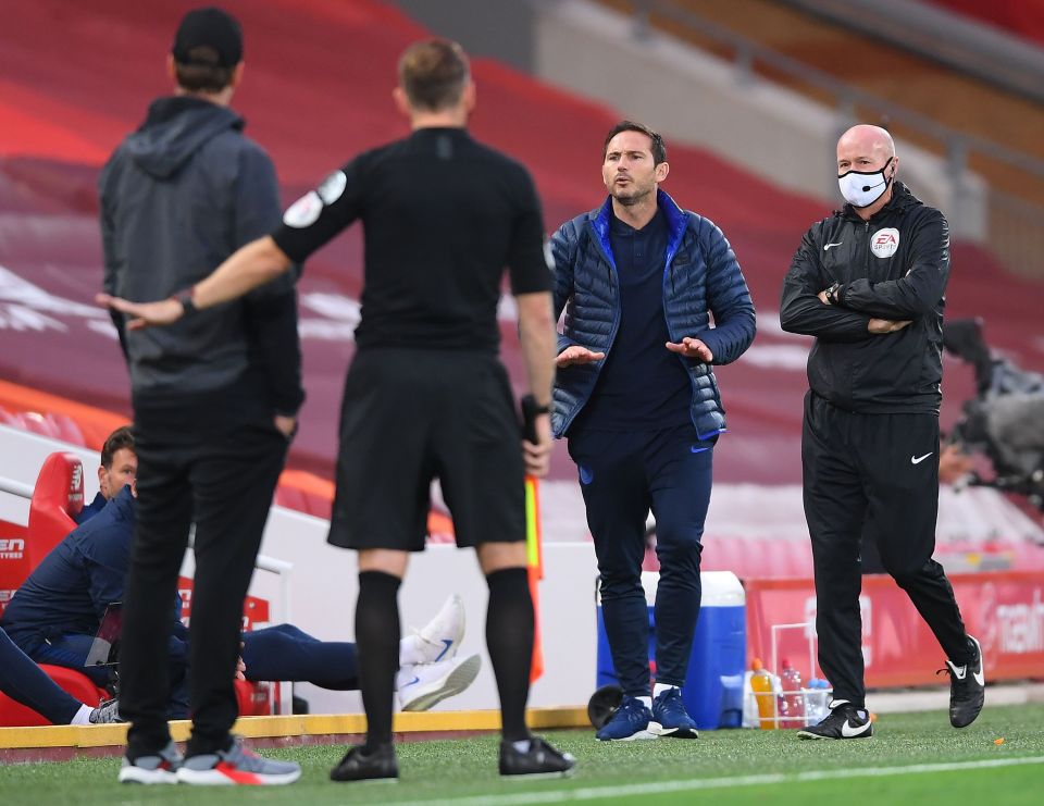  Lampard swore at Klopp and his coaching staff during their Anfield meeting in July