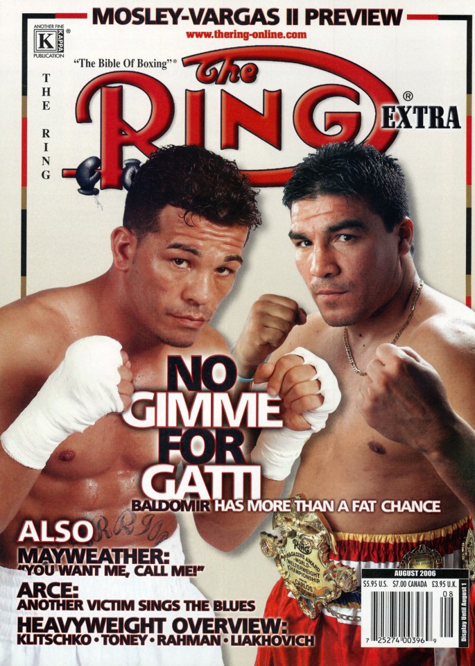 Gatti was a regular on the front cover of the popular Ring Magazine