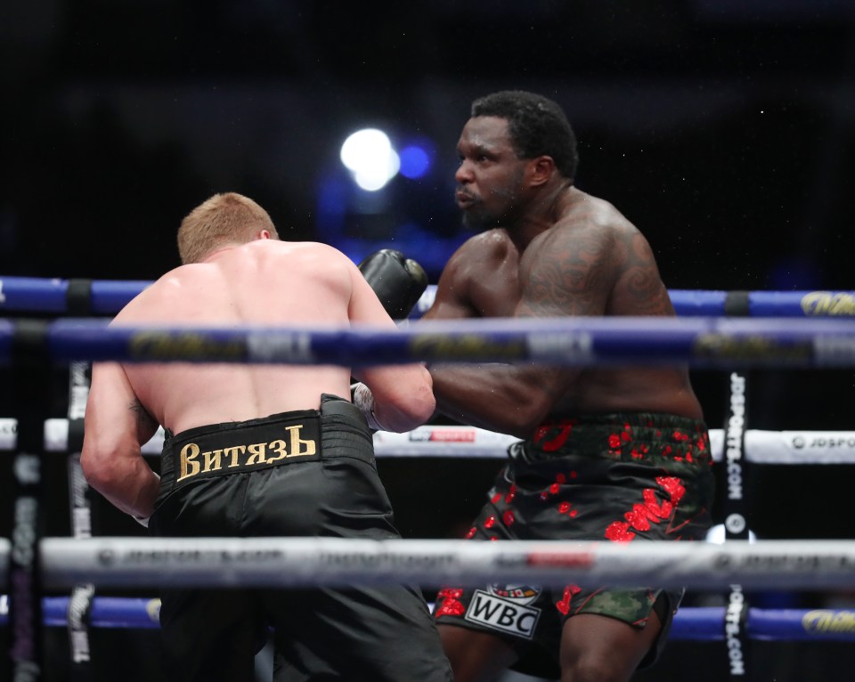  Alexander Povetkin knocked Dillian Whyte out cold in their first fight
