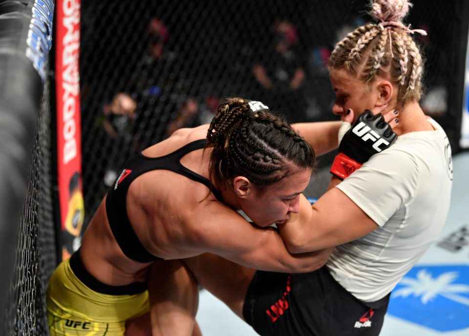  Amanda Ribas defeated VanZant inside one round in her final UFC fight