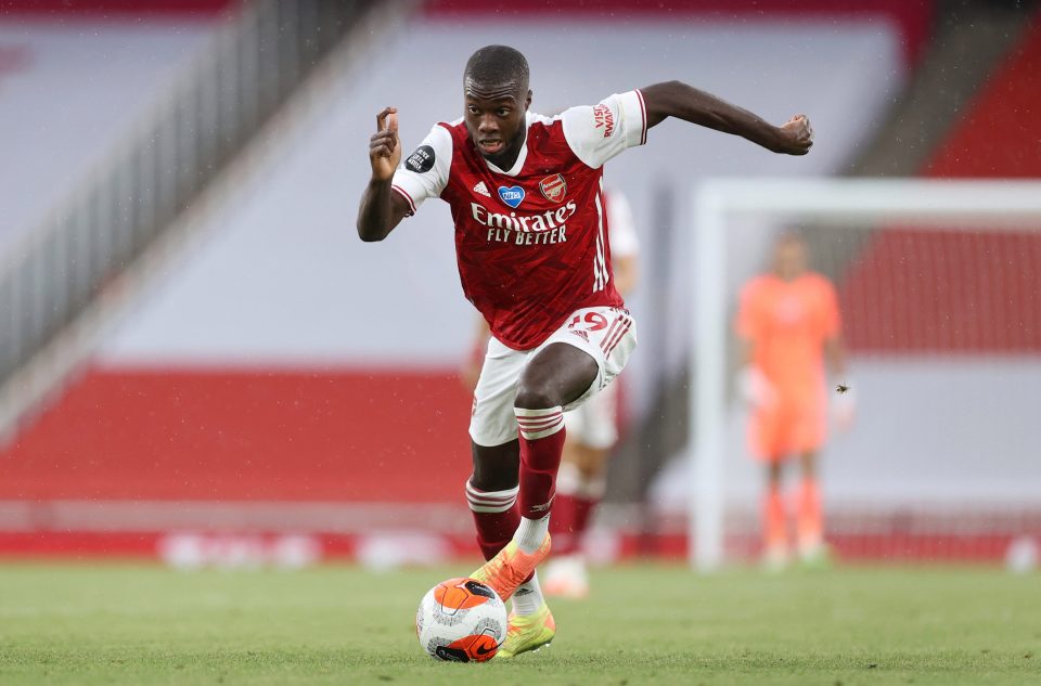  Pepe has struggled to cement a place in Arteta's XI