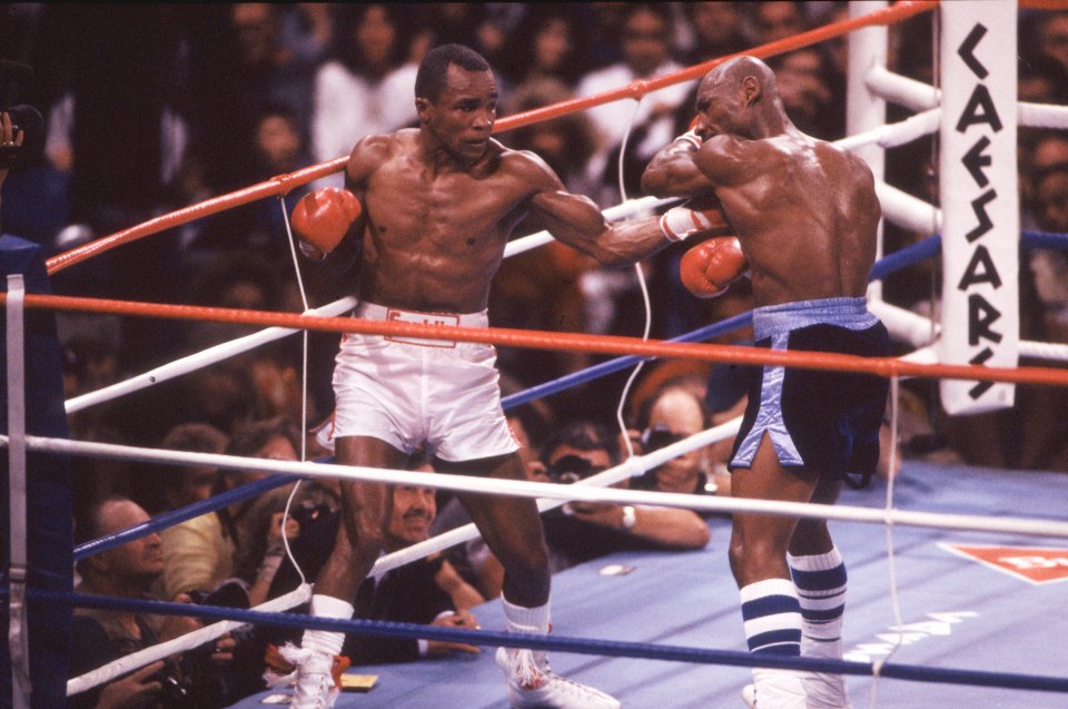 Leonard's fight with Hagler was rightly billed as a 'Super Fight' such was the draw of the two