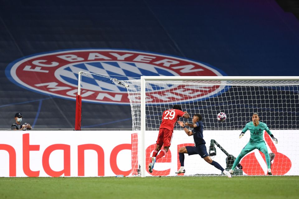  Keylor Navas could do nothing to stop Coman's header