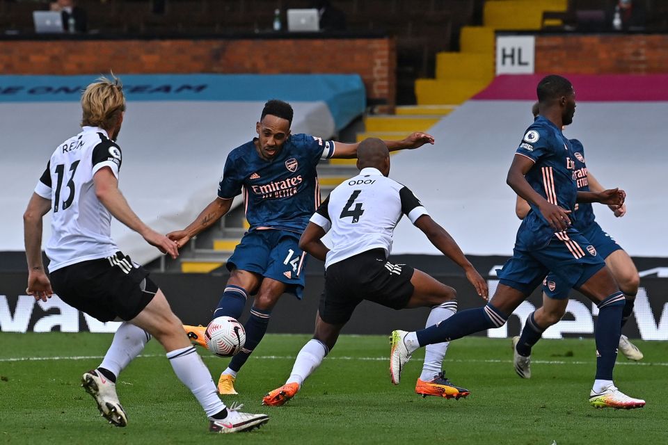  This goal for Aubameyang at Fulham will feel like a lifetime away
