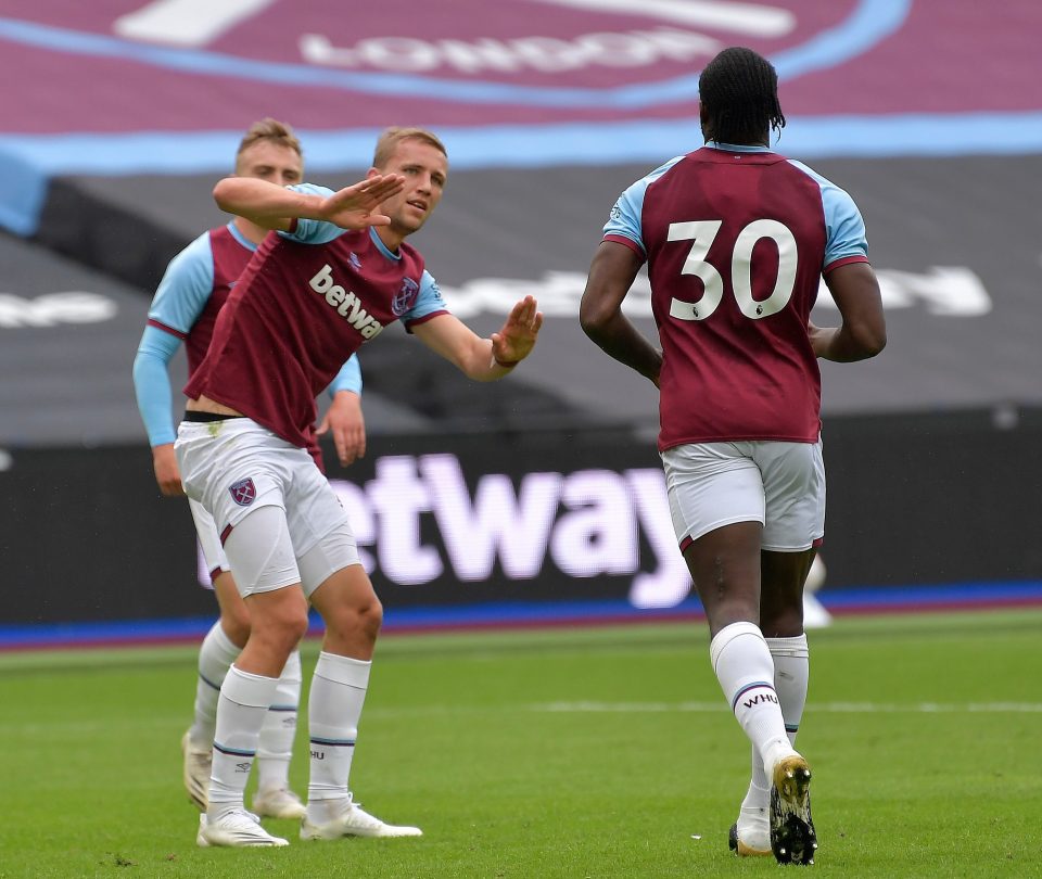  Tomas Soucek and Michail Antonio were key men for the Hammers after the COVID-19 outbreak