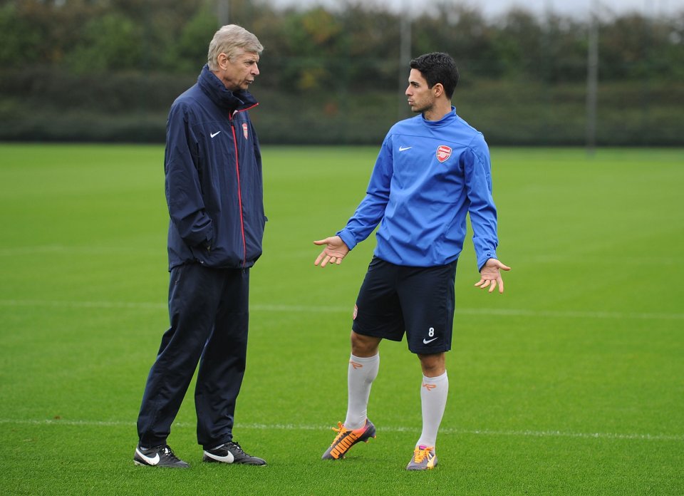  Wenger signed Arteta for Arsenal and the Spaniard is now Gunners manager