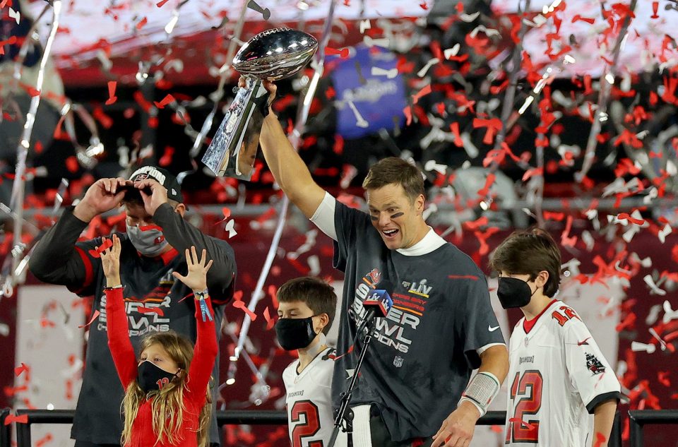 Brady has won a record seven Super Bowls