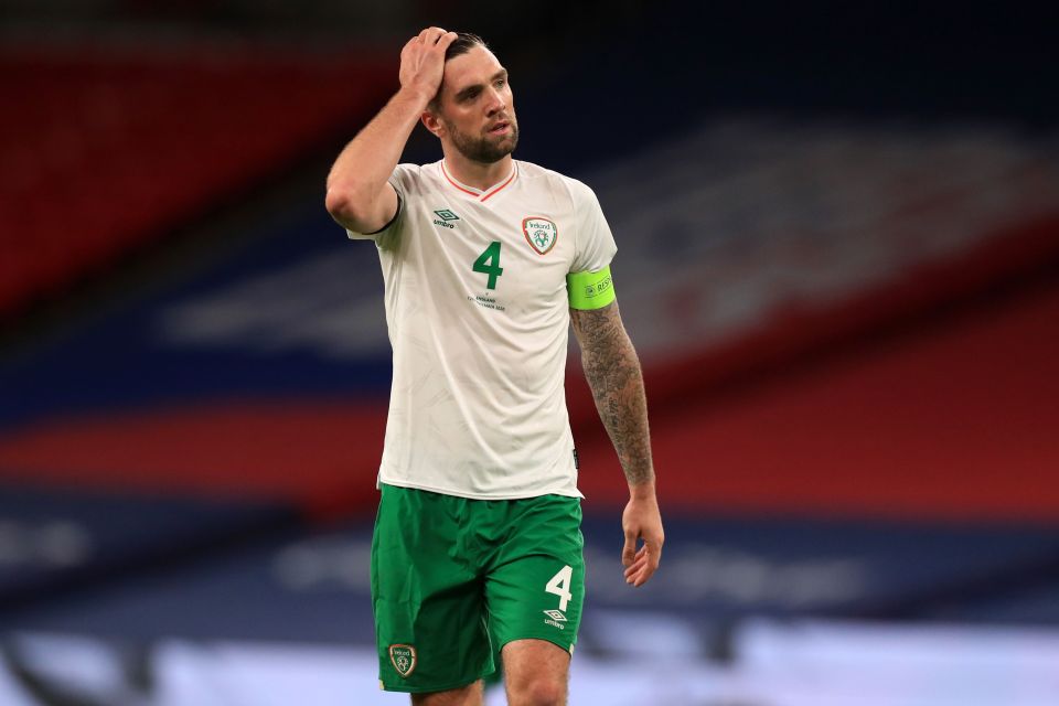  Ireland captain Shane Duffy and his team just couldn't handle England at Wembley
