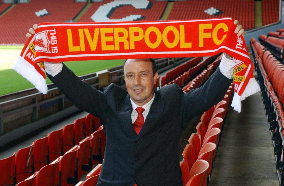 Benitez won the Champions League title and FA Cup during his six years in charge at Liverpool and is still revered by Reds fans