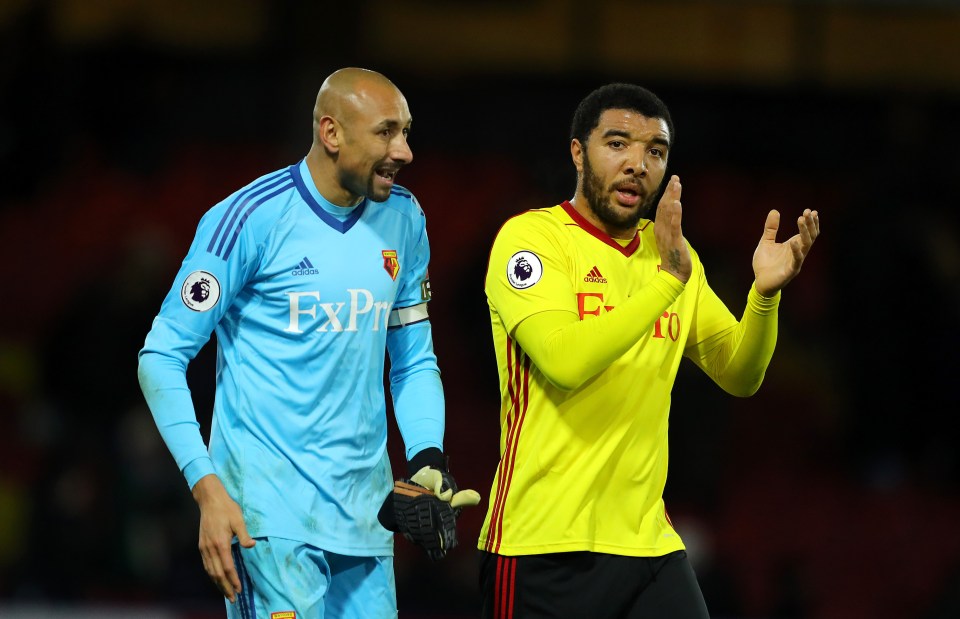  Heurelho Gomes was selected by Deeney as his best teammate