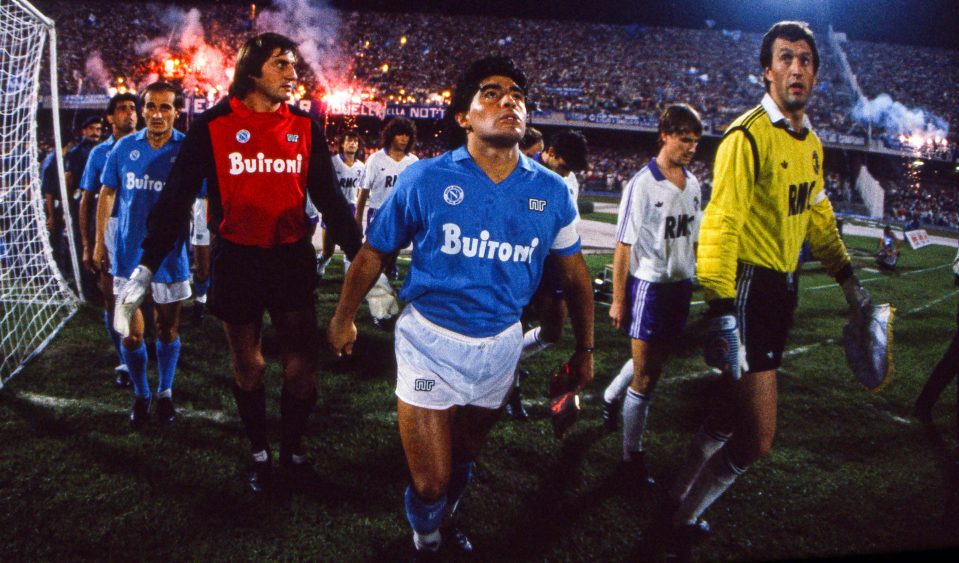  Maradona won two Serie A titles with Napoli, and the club have announced they will rename their stadium in his honour
