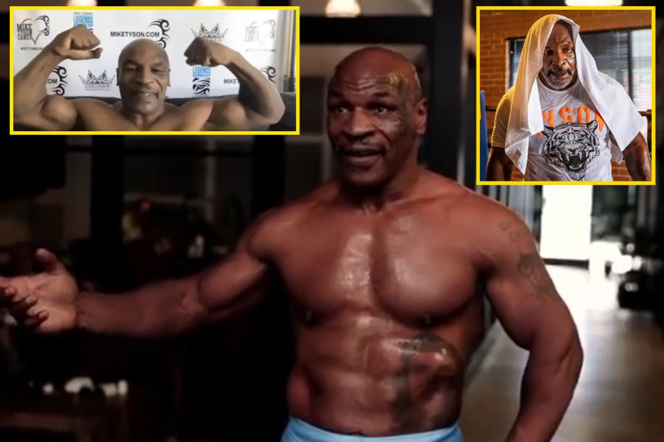  Tyson is rolling back the years as he prepares to fight Roy Jones Jr