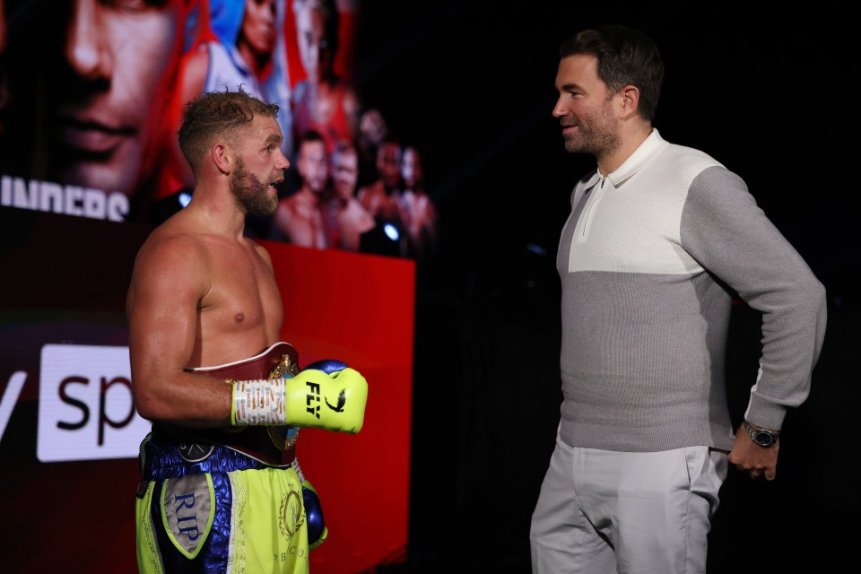  Hearn promotes Saunders, who holds the WBO super-middleweight title