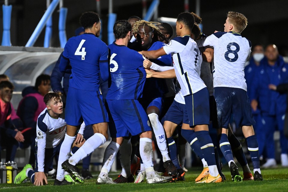  Drinkwater then kicked out at the 16-year-old, which sparked a mass brawl