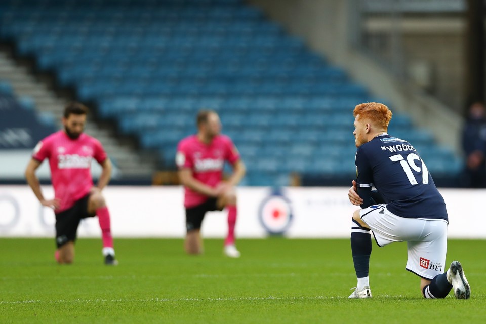  Milwall and Derby took the knee before their match on Saturday to a chorus of boos from the attending fans
