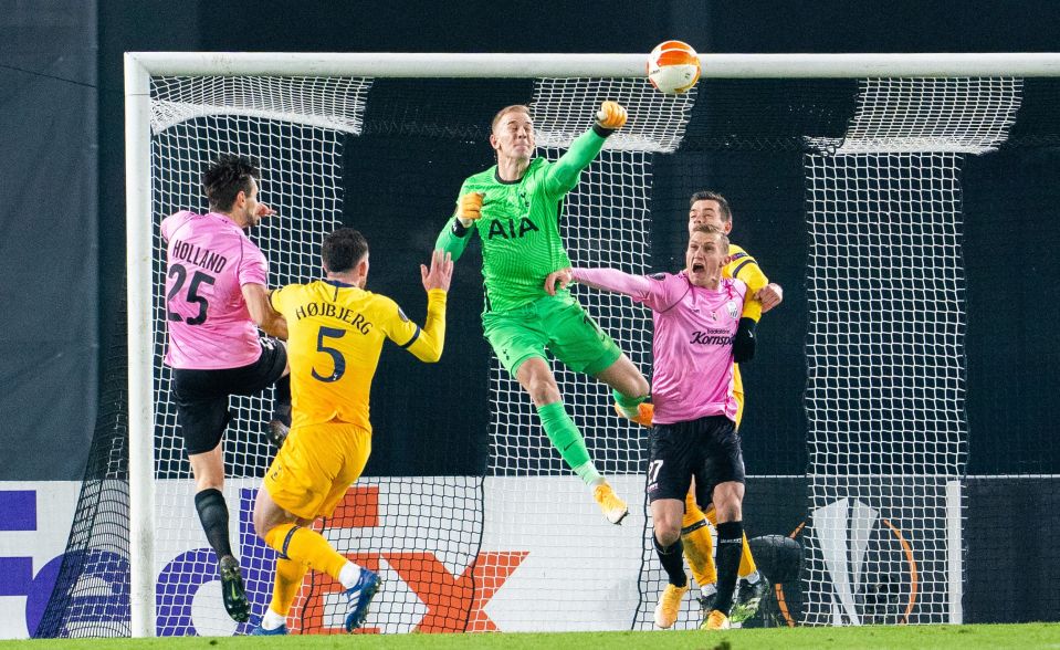  Hart joined Tottenham on a free transfer from Burnley in the summer