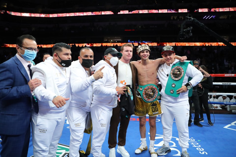 Garcia trained with Canelo and Reynoso from 2018 to 2021