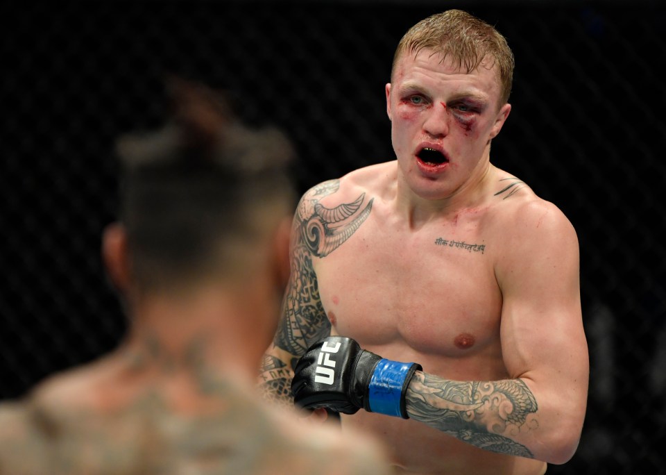  The violent war was written all over Jones' face as he suffered a defeat
