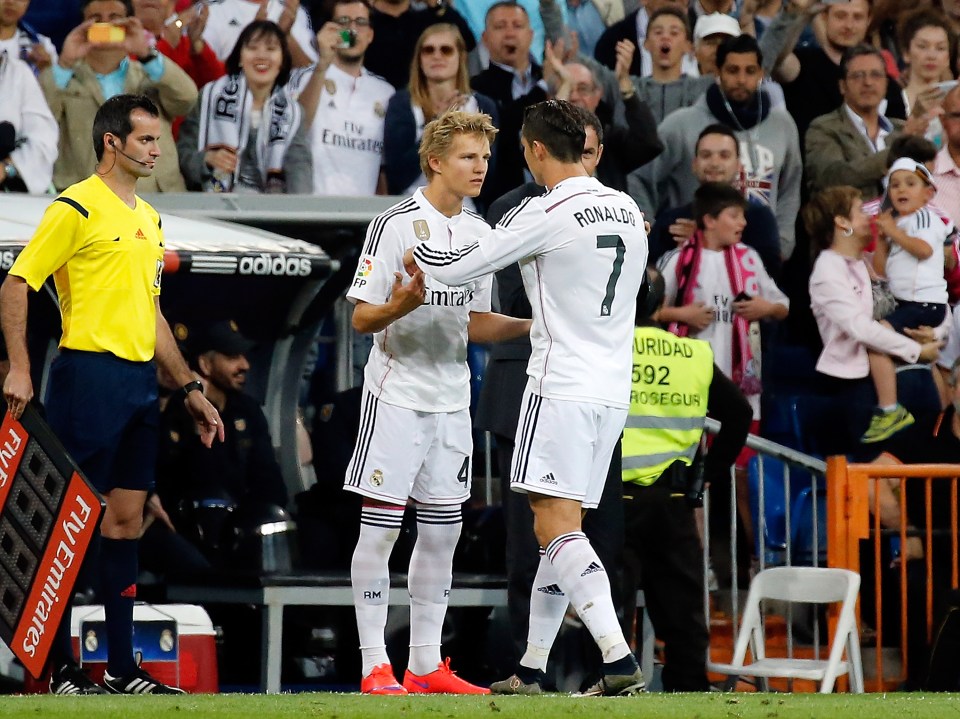  Odegaard has trained and played alongside some of the world's best players, including Ronaldo and Sergio Ramos