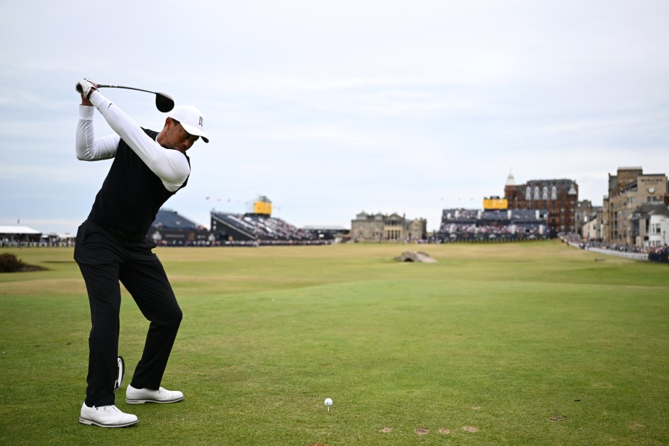 Woods is still recovering from a near-fatal car accident in February 2021