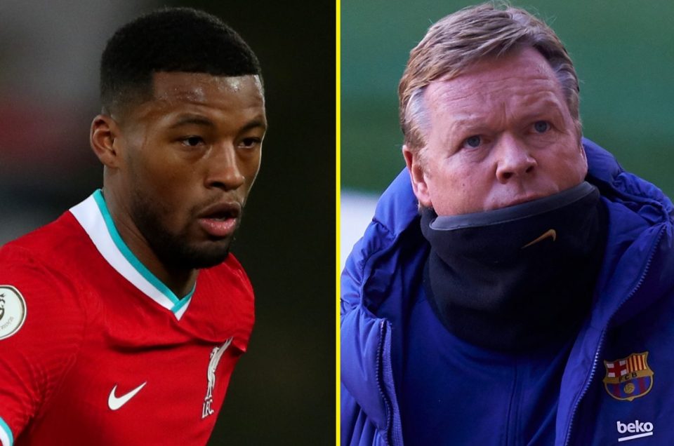  Wijnaldum worked with Ronald Koeman when the latter was Netherlands boss